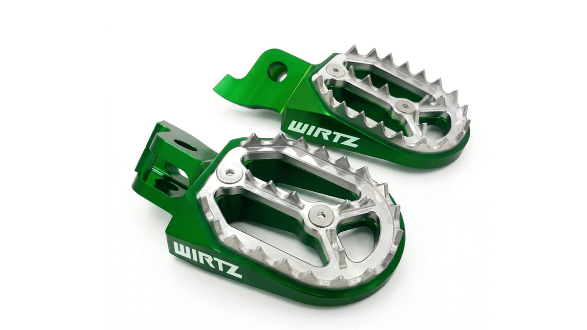 Pedalines Kawasaki KLX 300L KLX 300R Anchos Wirtz 