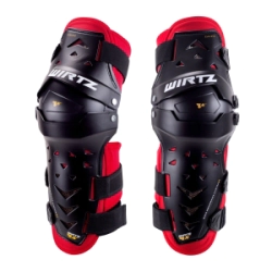 Rodillera Articulable Wirtz Elevate Negro Rojo Talle S/M