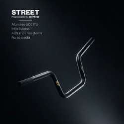 Manubrio Street Negro Honda CG New Titan Suzuki AX 100 Yamaha YBR 125 Motomel S2 150 Azul