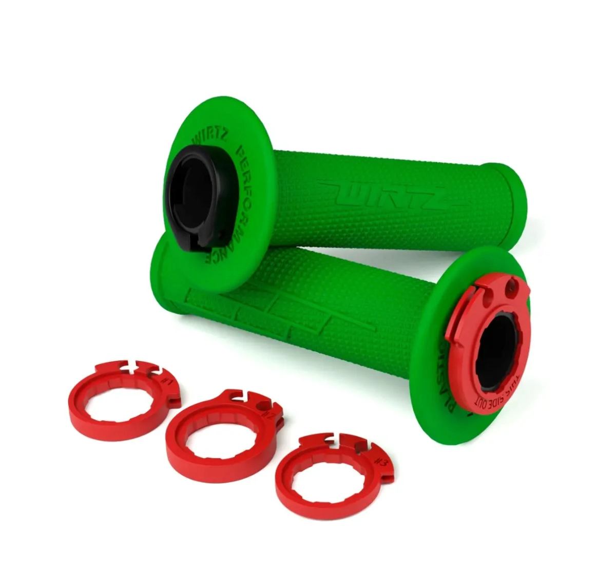 Pu�os de Moto Lock On CRF KXF KLX 300R KLX300L RMZ KTM YZF Verde
