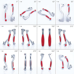 Manijas Honda CRF 150F y CRF 230F de Freno y Embrague con Grip